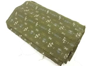 アンティーク　絣柄織出し着物洗い張り